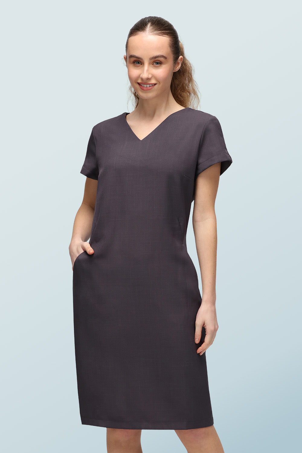 Maya dress grey best sale