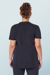 Ari Two-pocket Scrub Top Black