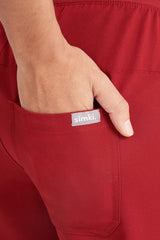 Arlo Scrub Trousers Burgundy