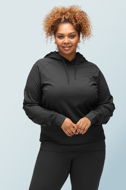 Fleece-Lined Hoodie Black