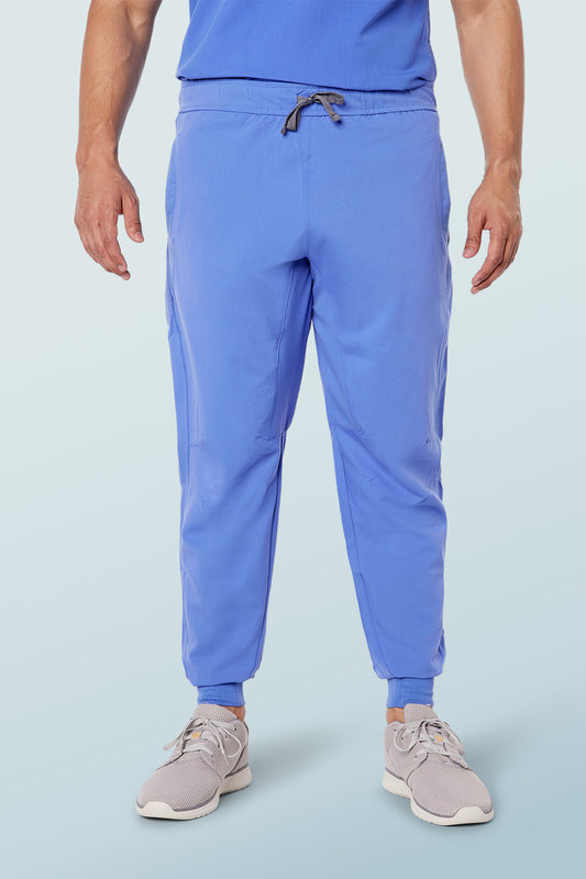 Maxwell Scrub Joggers Ceil Blue