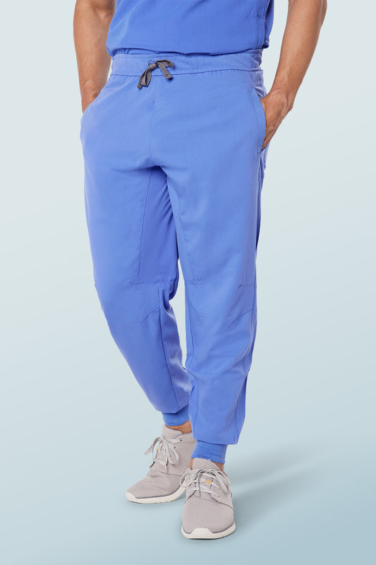 Maxwell Scrub Joggers Ceil Blue