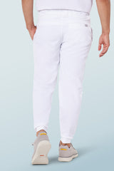 Maxwell Scrub Joggers White