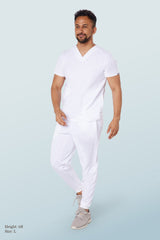 Maxwell Scrub Joggers White