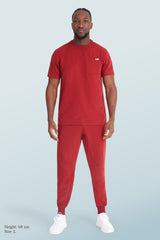 Maxwell Scrub Joggers Burgundy