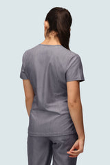 Nova One-pocket Scrub Top Charcoal