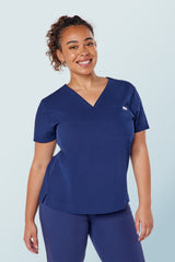 Nova One-pocket Scrub Top Navy