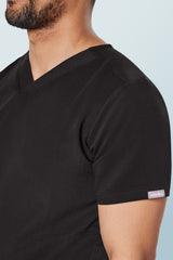 Oscar Two-pocket Scrub Top Black