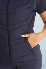 Quilted Gilet Navy