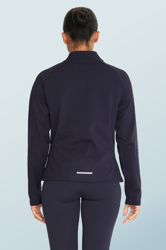 Fleece-Lined Quarter Zip Top Navy