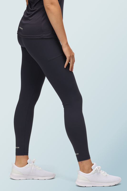 High-Waisted Leggings Navy