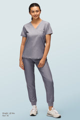 Nova One-pocket Scrub Top Charcoal